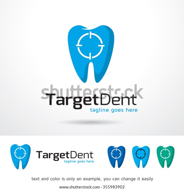 Target Dental Logo Template Design Vector Stock Vector (Royalty Free