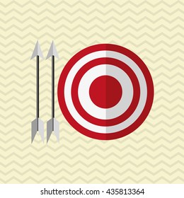 target design. arrow icon. Colorfull illustration, vector graphi