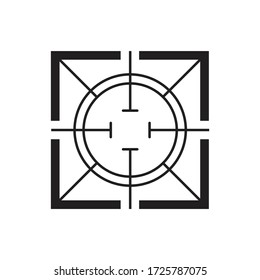 Diseño de icono de destino aislado en fondo blanco