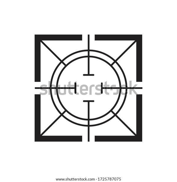 Target Destination Icon Design Isolated On Stock Vector (Royalty Free ...