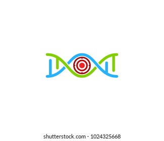 Target Dna Icon Logo Design Element