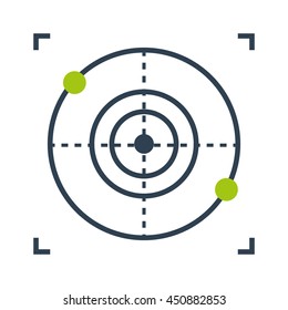 target drone isolated icon design, vector illustration  graphic 