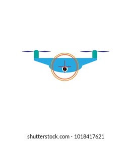 Target Drone Logo Icon Design