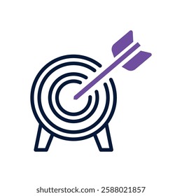 target dual tone icon. vector icon for your website, mobile, presentation, and logo design.