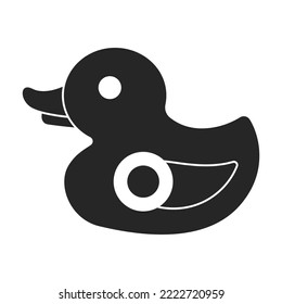 Target duck vector icon.Black vector icon isolated on white background target duck.