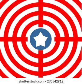 target from elements of united states flag