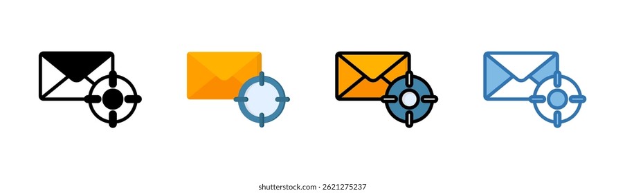 Elemento De Icono De Correo Electrónico De Destino Para Diseño