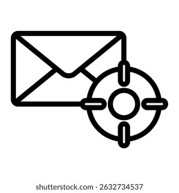 Elemento De Ícone De Email De Destino Para Design