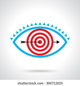 target eye, creative concept