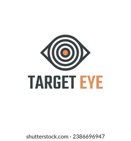 Target Eye logo design template