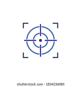 Target Fat Icon vector. Target and arrow vector icon