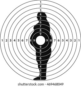 target for fat man, the concept of weight loss, slimming, vector illustration for print or website design
