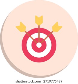 Ícone de Estilo de Círculo Plano de Destino