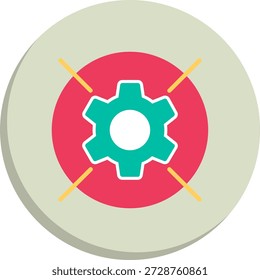 Target Flat Circle Style Icon