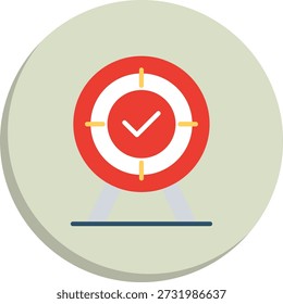 Target Flat Circle Style Icon