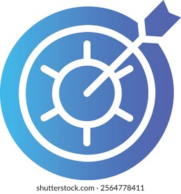 target in flat design style