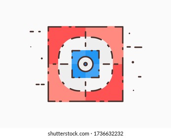 Target flat design vector, business illustration design. Can use for presentation, infographic, banner, logo etc.