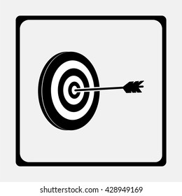 Target flat icon.