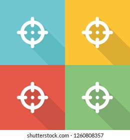 Target Flat Icon Concept