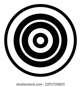 Target Flat Icon Isolated On White Background