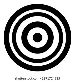 Target Flat Icon Isolated On White Background