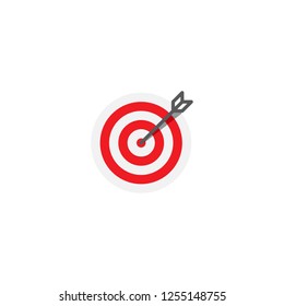 Target flat icon vector