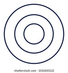 Target Flat minimal icon vector