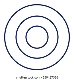 Target Flat minimal icon vector