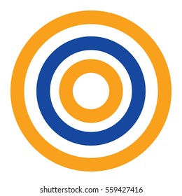 Target Flat minimal icon vector