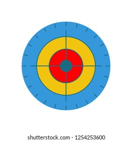 Target Flat multi color icon