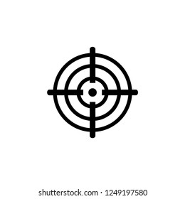 Target flat vector icon