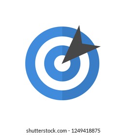 target flat vector icon