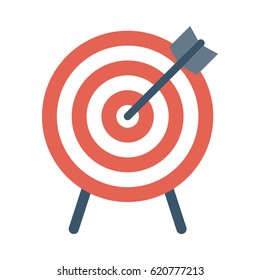 Icono de vector plano de destino