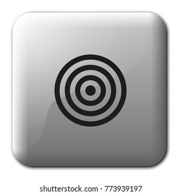 Target flat vector icon.