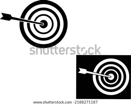 Target flat vector icon. Dartboard flat vector icon. Purpose vector sign