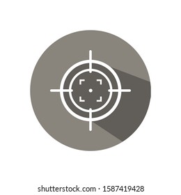 target focus concept, strategy illustration.