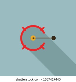 target focus concept, strategy illustration.