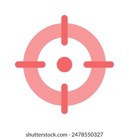Target, focus, crosshair vector design isolated on white background