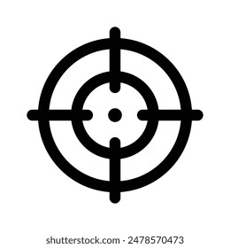 Target, focus, crosshair vector design isolated on white background