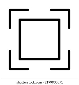 target focus icon on white background