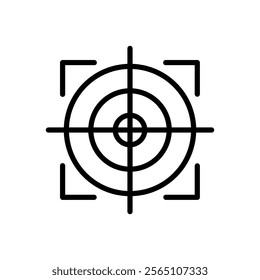 target focus vector icon design with trendy style
