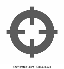 	
Target focus web icon. vector