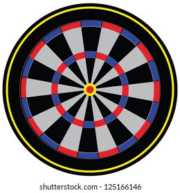 The target for the game of darts. Club game. Vector illustration.