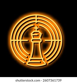 target of game neon light sign vector. target of game illustration