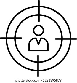 Zielweltweit-Forschungslinie-Symbol für den Download