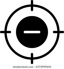 vector de ilustración de icono de glifo de destino