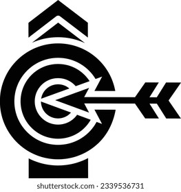 Icono de glifo de destino - Icono único, vector
