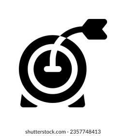 target glyph icon. vector icon for your website, mobile, presentation, and logo design.