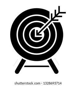 Target, glyph vector icon.