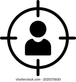  Diseño de iconos de vectores de glifos de destino
